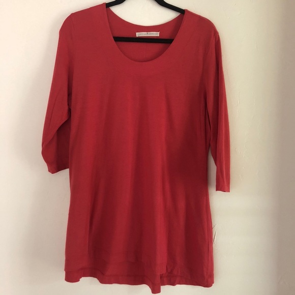 Peruvian Connection Tops - PERUVIAN CONNECTION Avignon Tunic 3/4 sleeve tunic